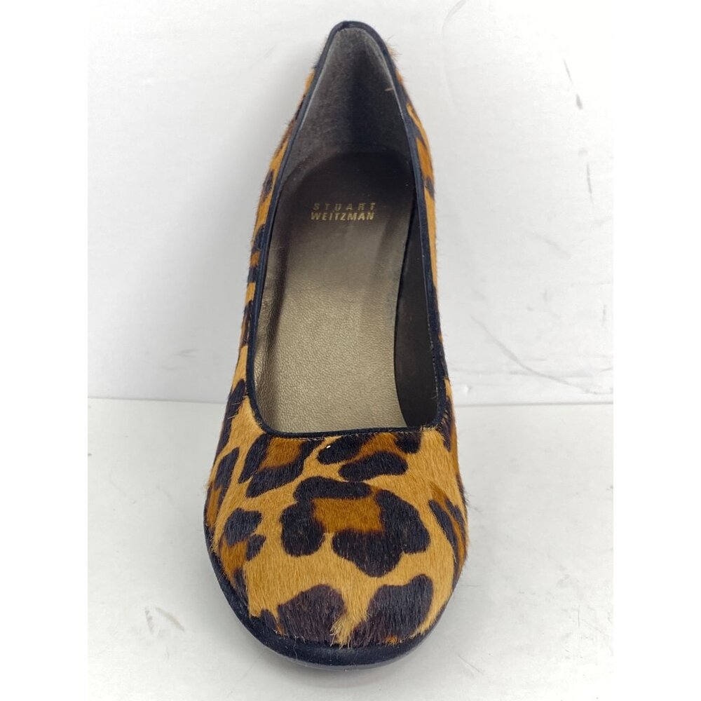 Stuart Weitzman Size 10 Leopard Print Calf Hair P… - image 6